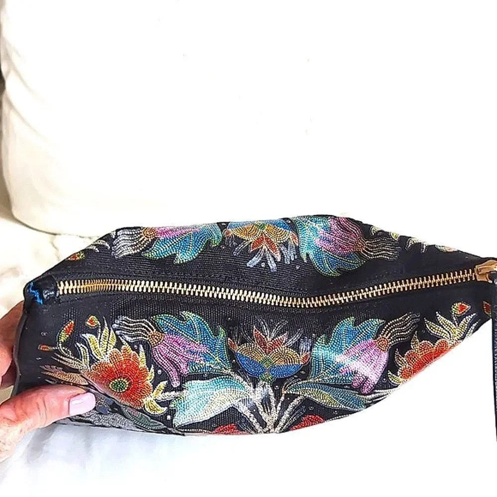 Ela +Belcourt Artisan Collection Canvas Clutch... Limited Edition